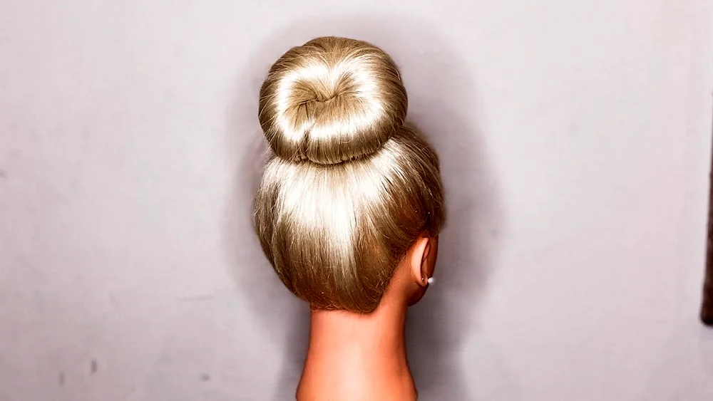 Bun hairstyle