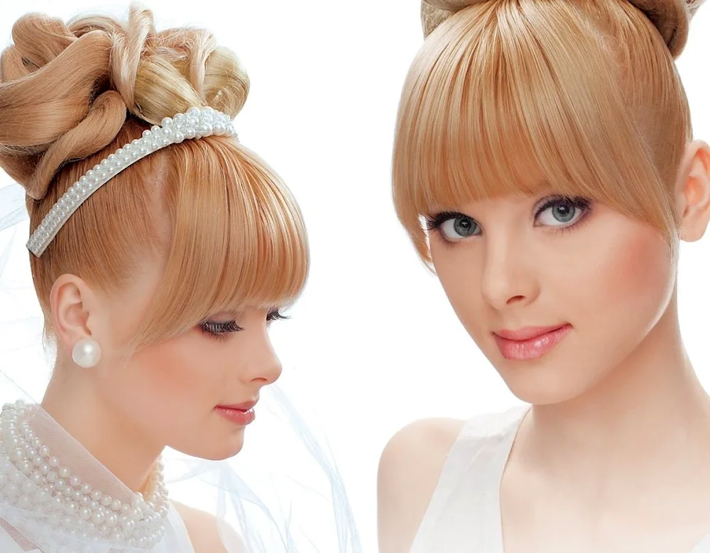 Beautiful high hairstyles for medium hair