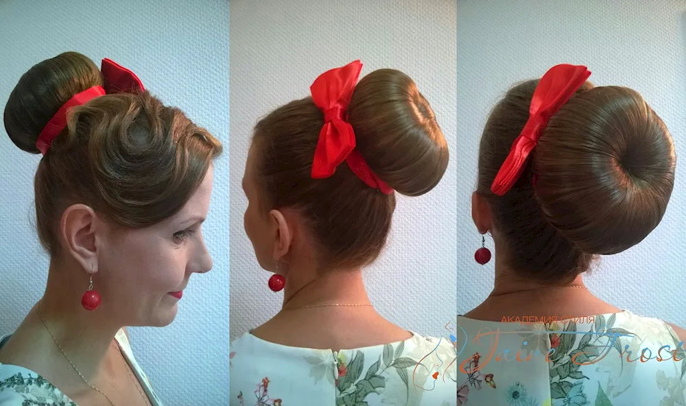 Bun hairstyle for girl