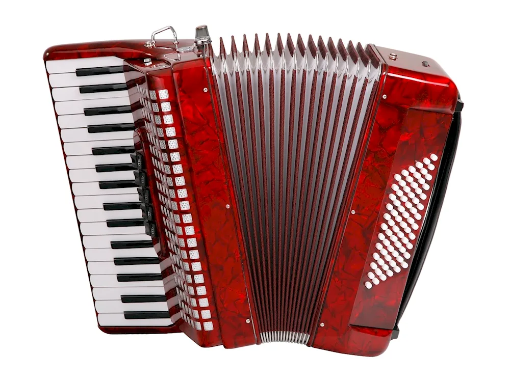 Harmonium on a transparent background