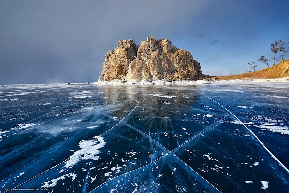 Baikal mountains winter