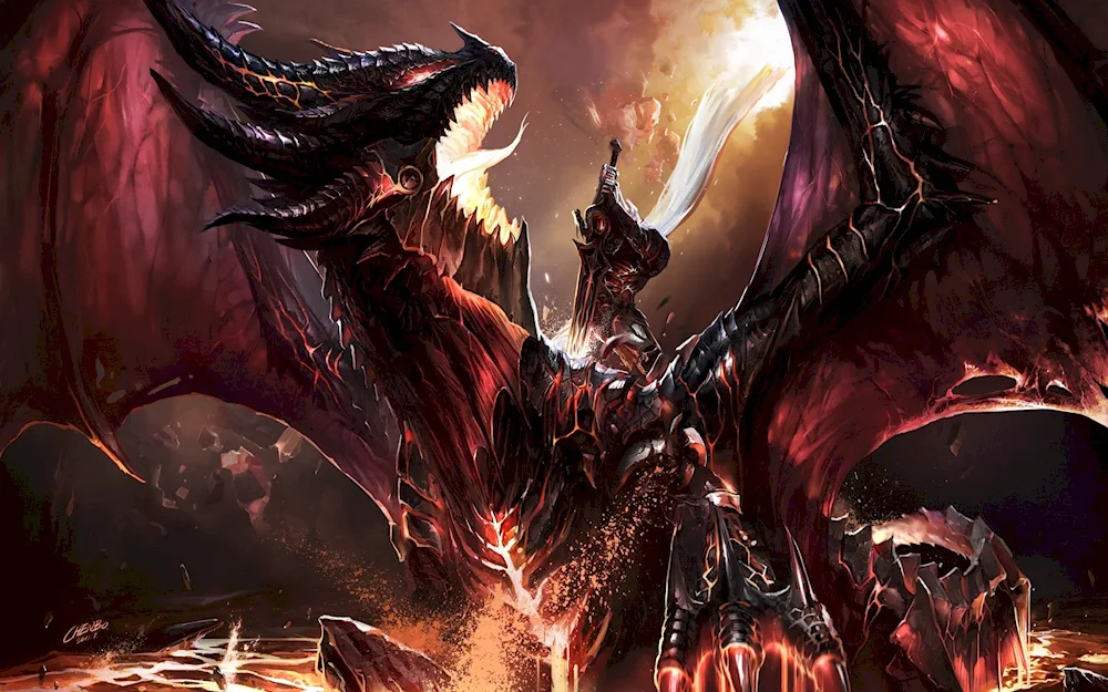 Bahamut dragon demon