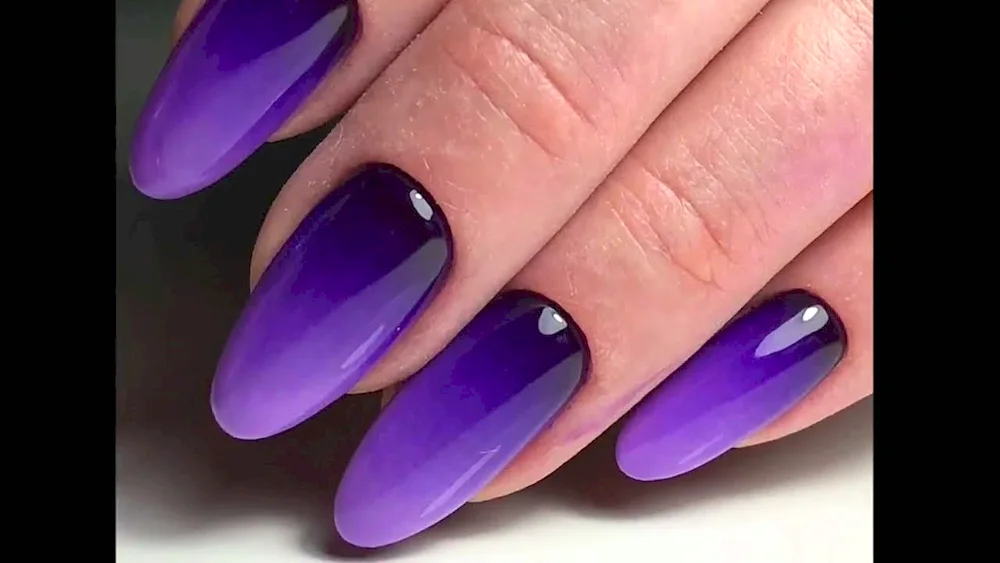 Stiletto almond french on almond