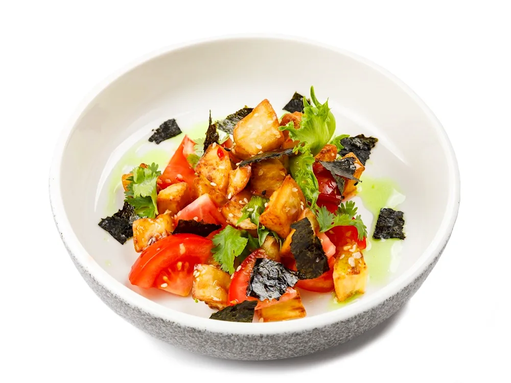 Salad with aubergines