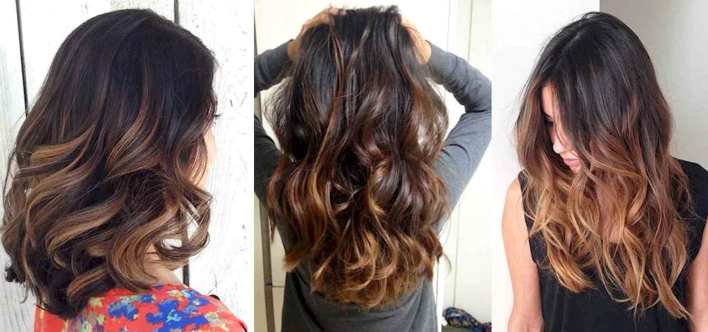 Balayage on long browns