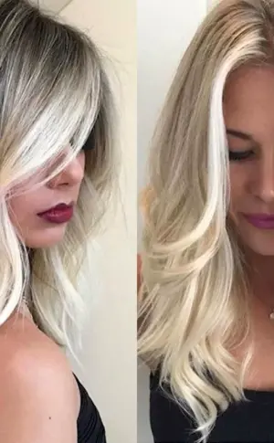 Balayage blonding