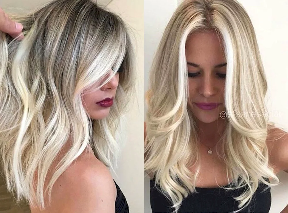 Balayage blonding