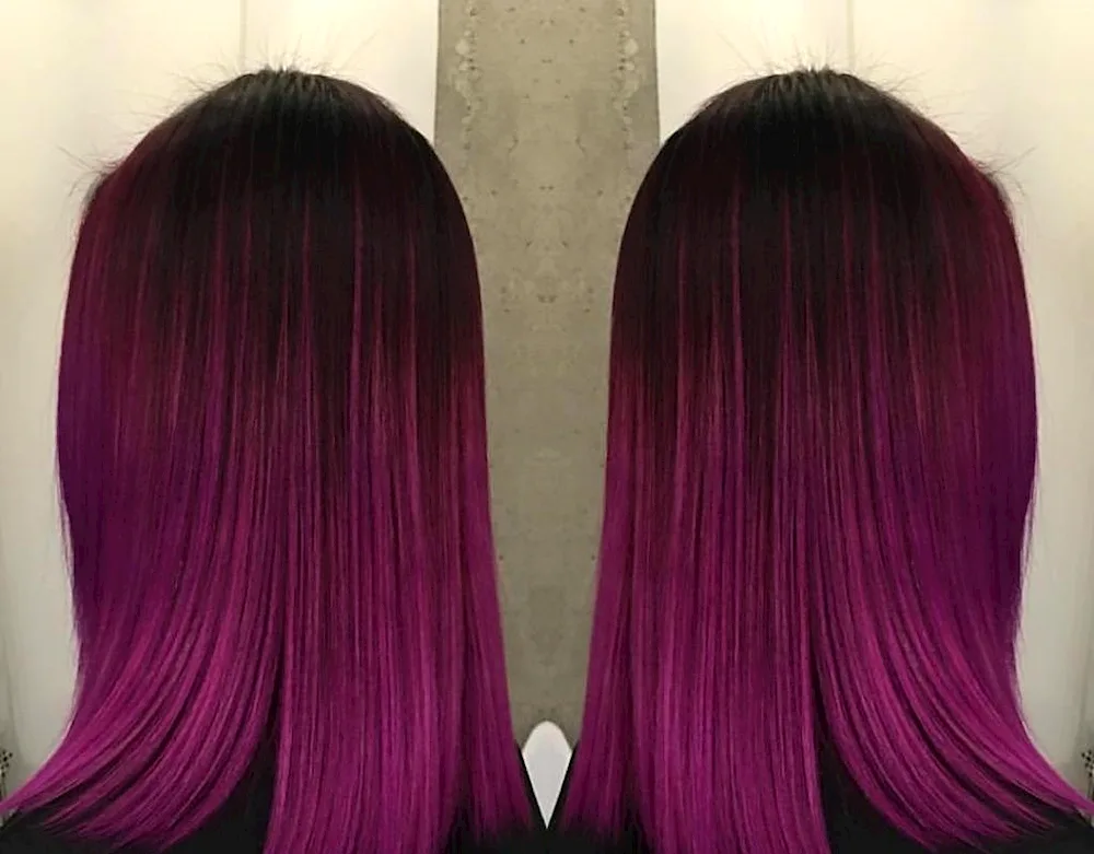 Fuchsia balayage