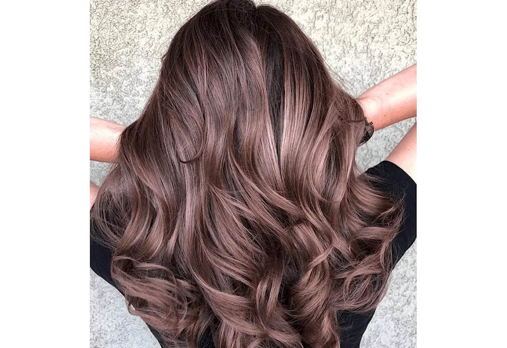 Balayage mocha hair colour