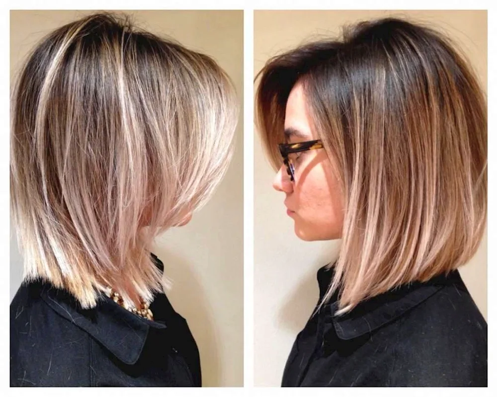 Balayage on bob bob