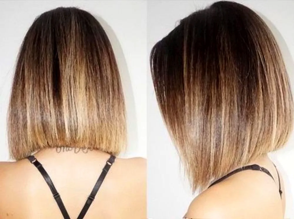 Balayage on a bob