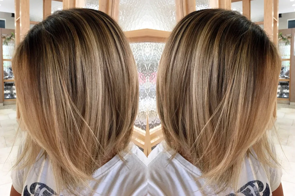 Balayage on bob