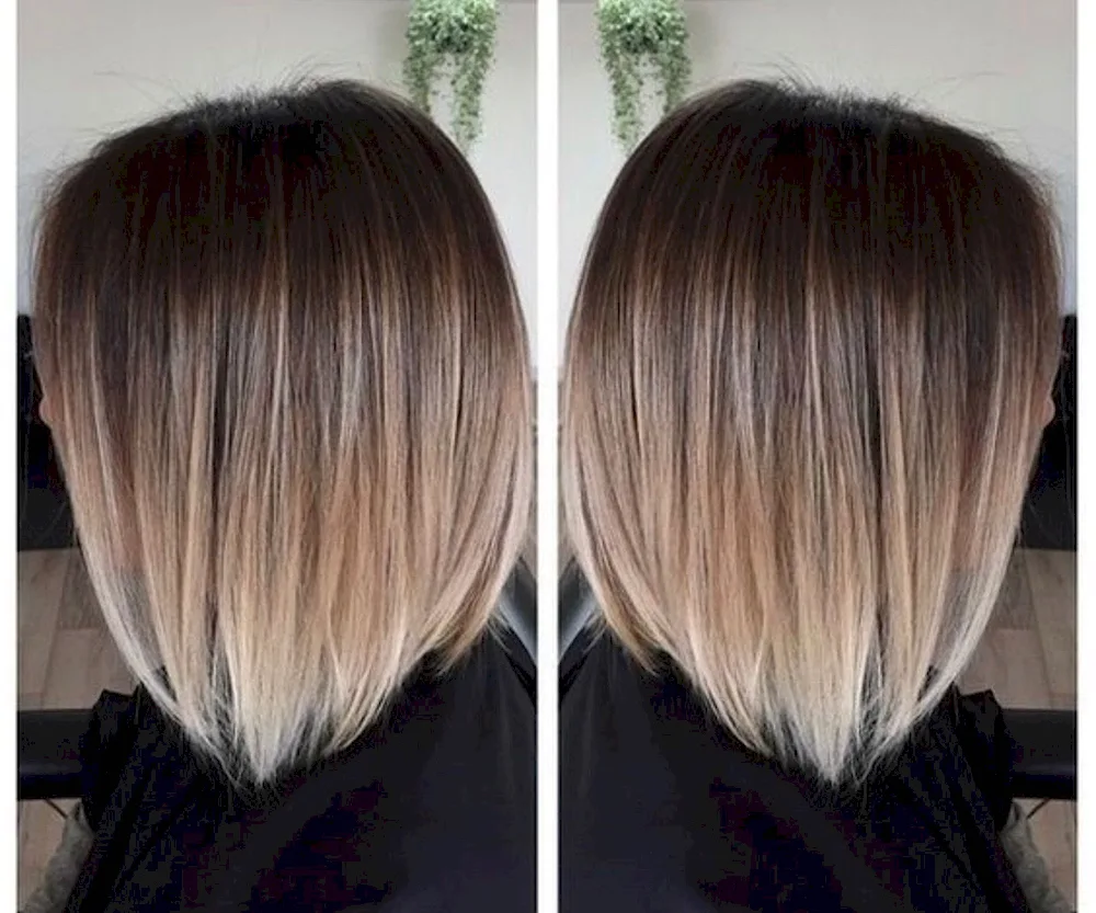 Balayage on bob bob