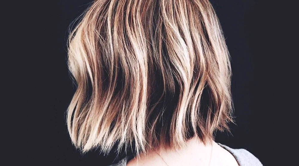 Balayage to bob bob