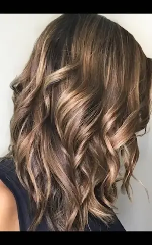 Balayage on dark hair 2023