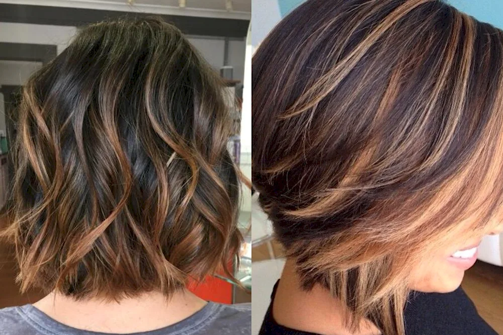 Pepel balayage to bob