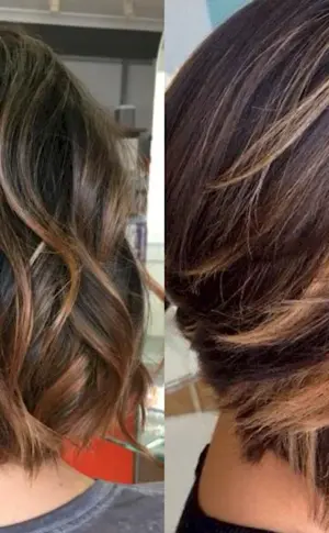 Balayage on dark kare