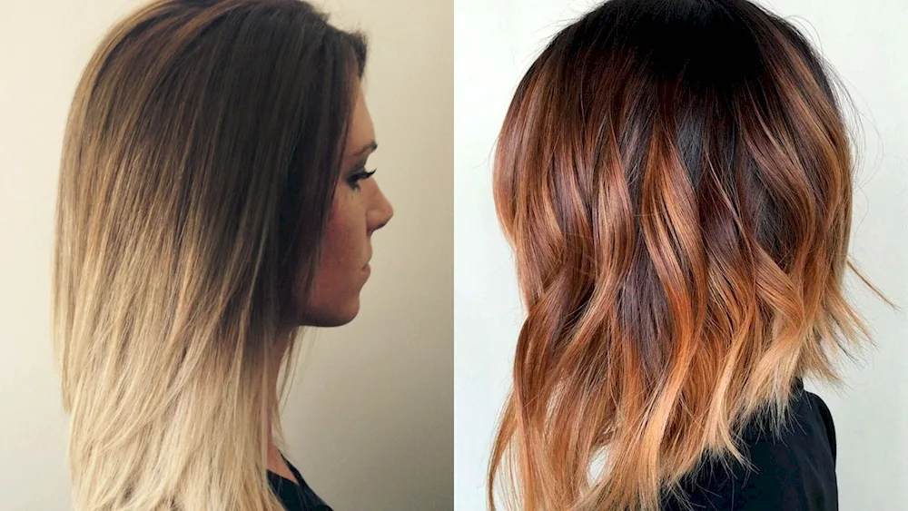 Balayage on long bob