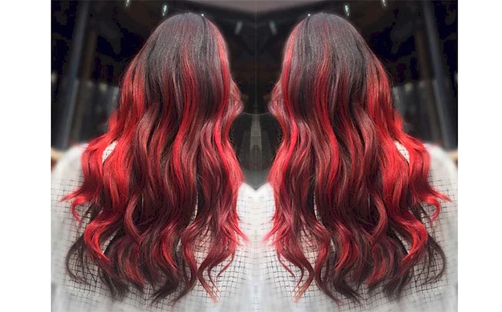 Balayage hair colouring