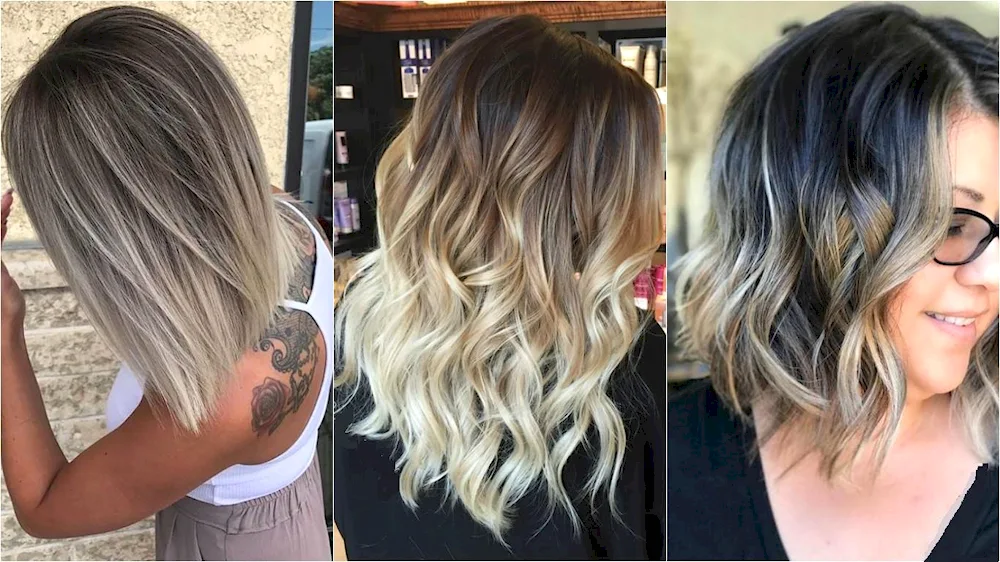 Balayage hair colouring