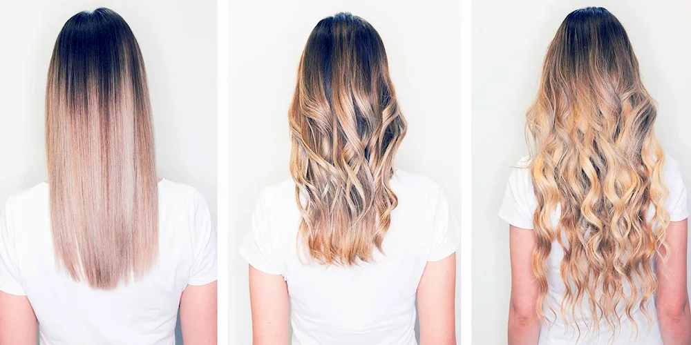 Pearl blond ombré balayage shatush