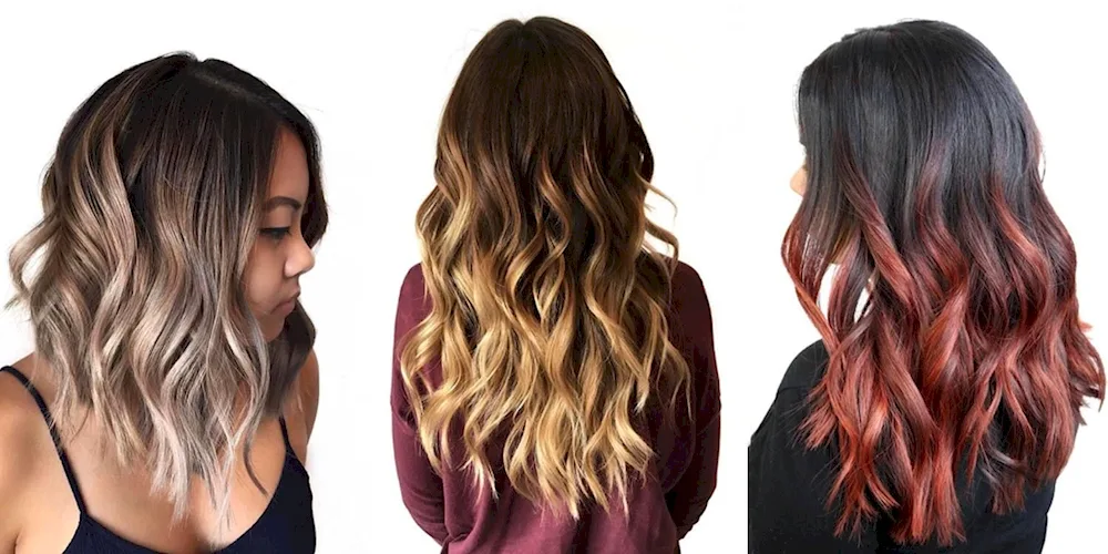 Ombre on black hair