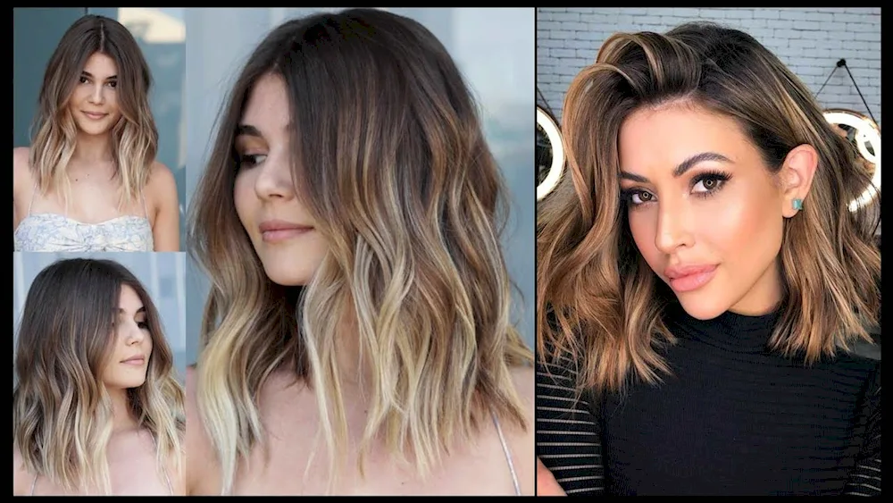 Brazilian colouring technique on straight hair