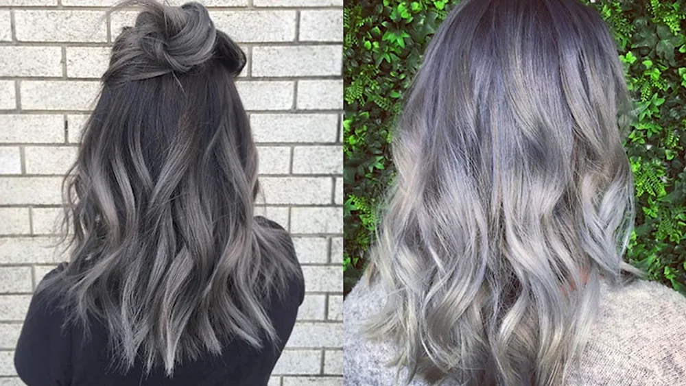 Balayage ashy