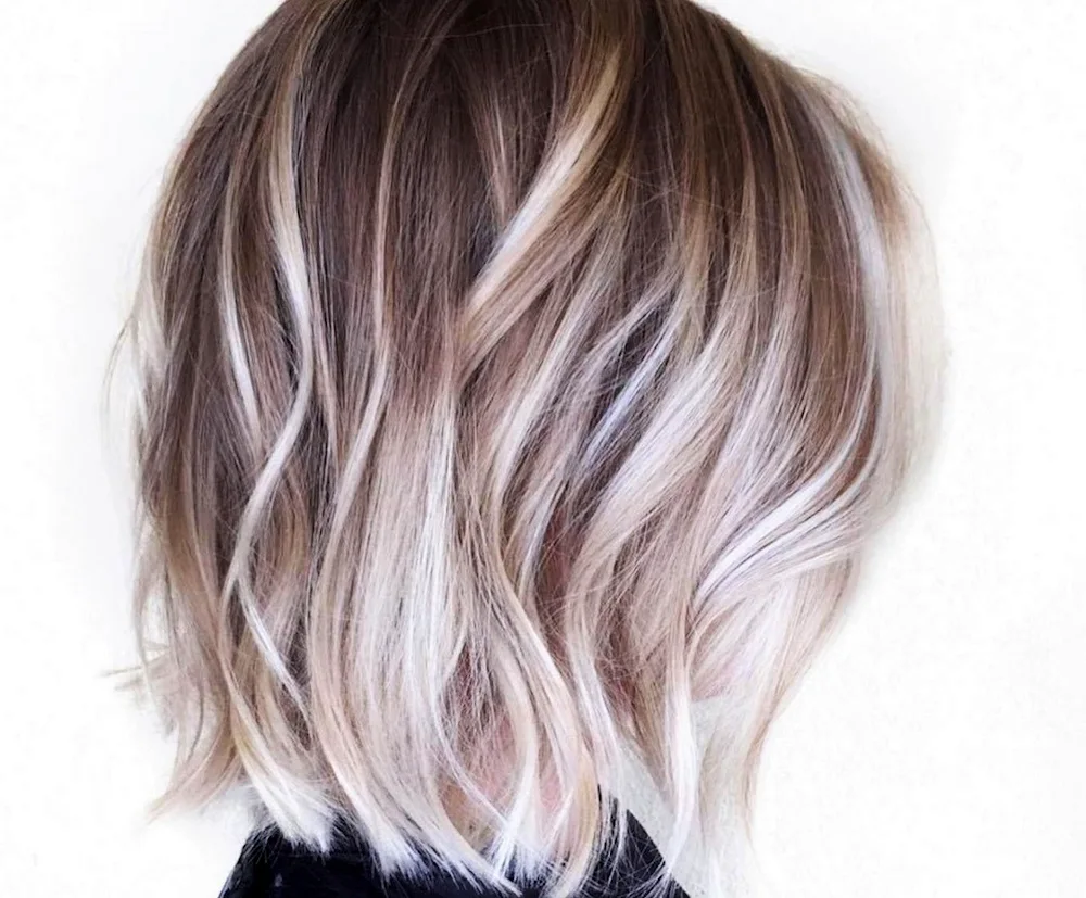 Balayage shatush kare blonde