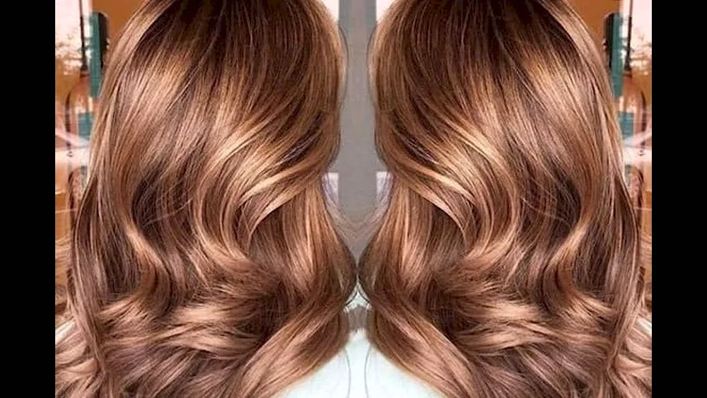 Balayage shatush chocolate caramel