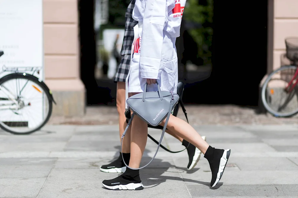 Balenciaga trainers street style