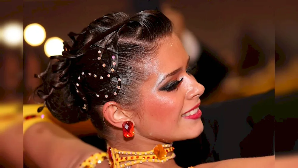 Hair for gymnastics gymnastics