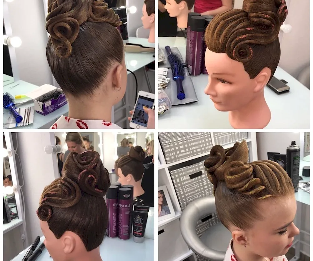Ballroom dancing hairstyles for girls