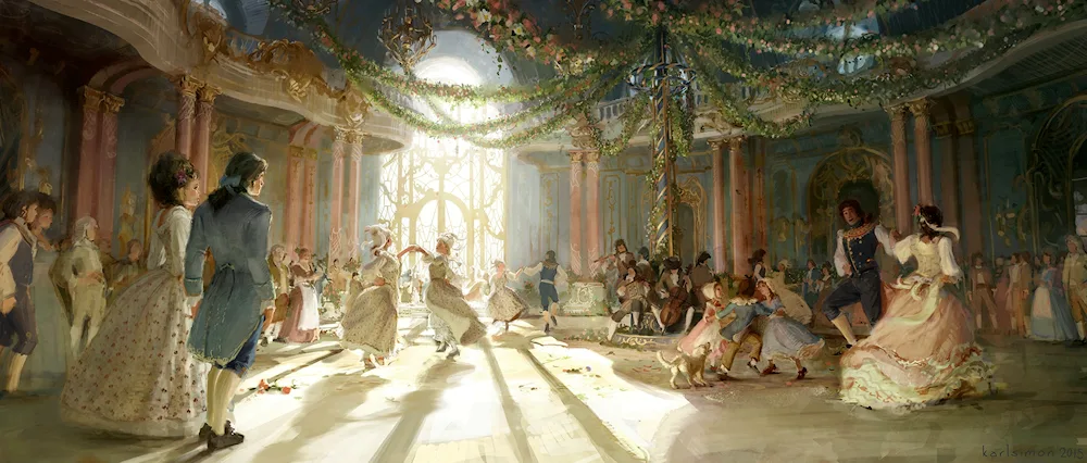 Ballroom in 19th Century Palace