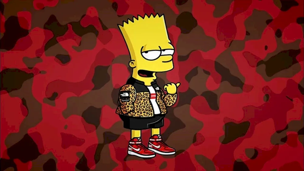 Bart simpson tie bit