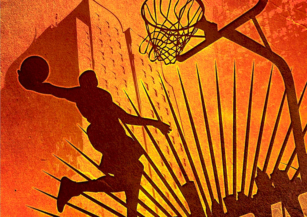 Basketball silhouette