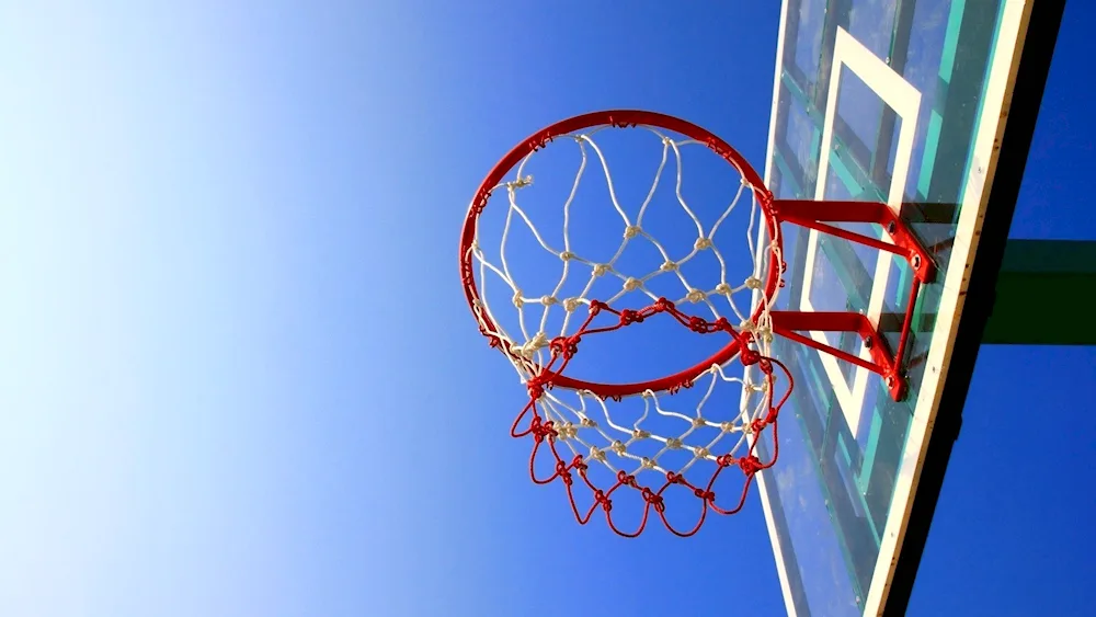 Basketball on the court