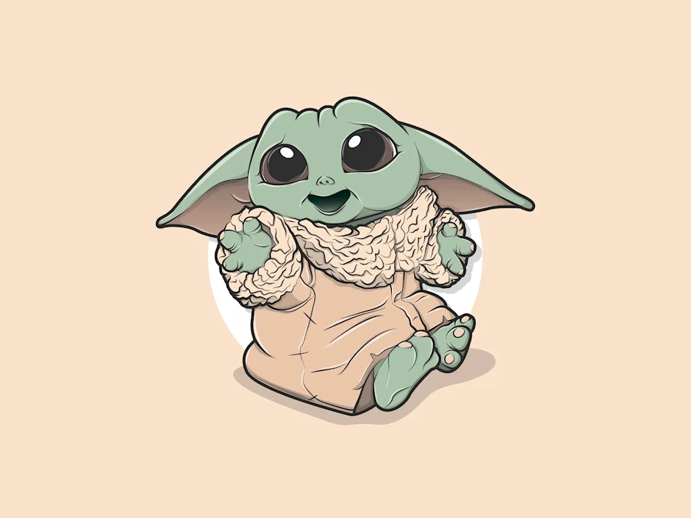 Baby yoda art