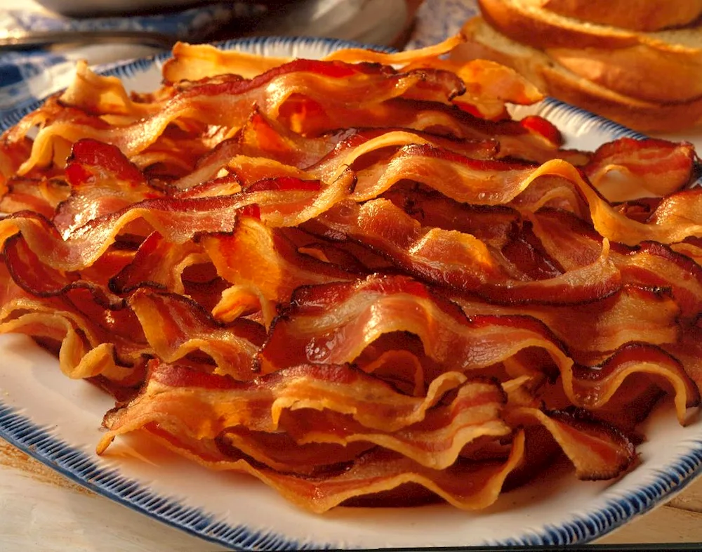 Fried bacon