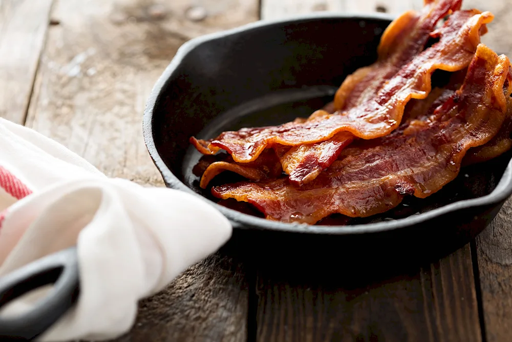 Fried bacon