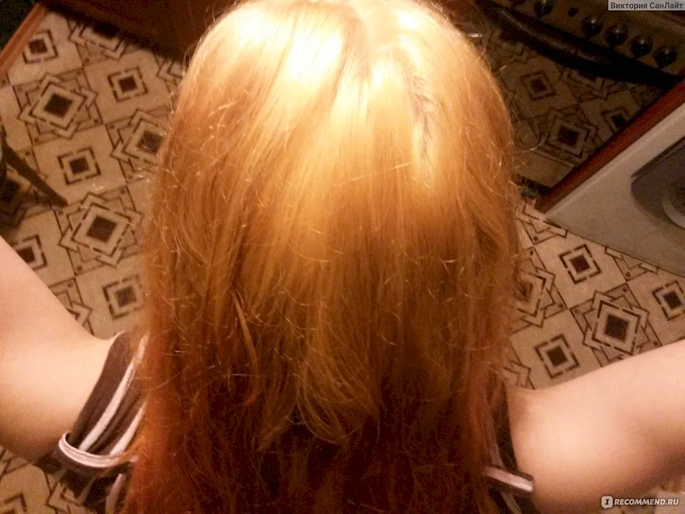 White henna on blonde hair