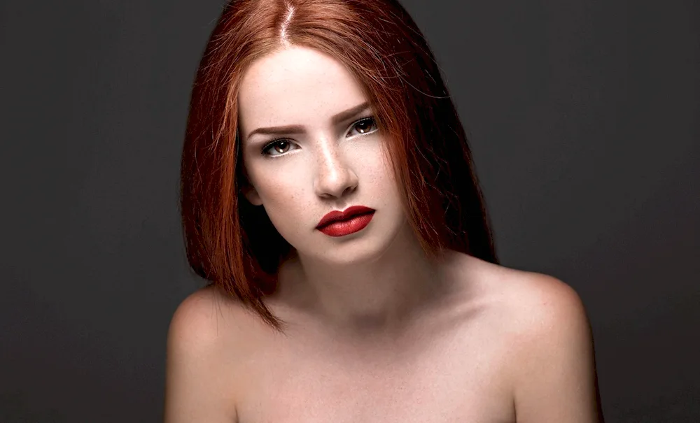 White skin on a girl.