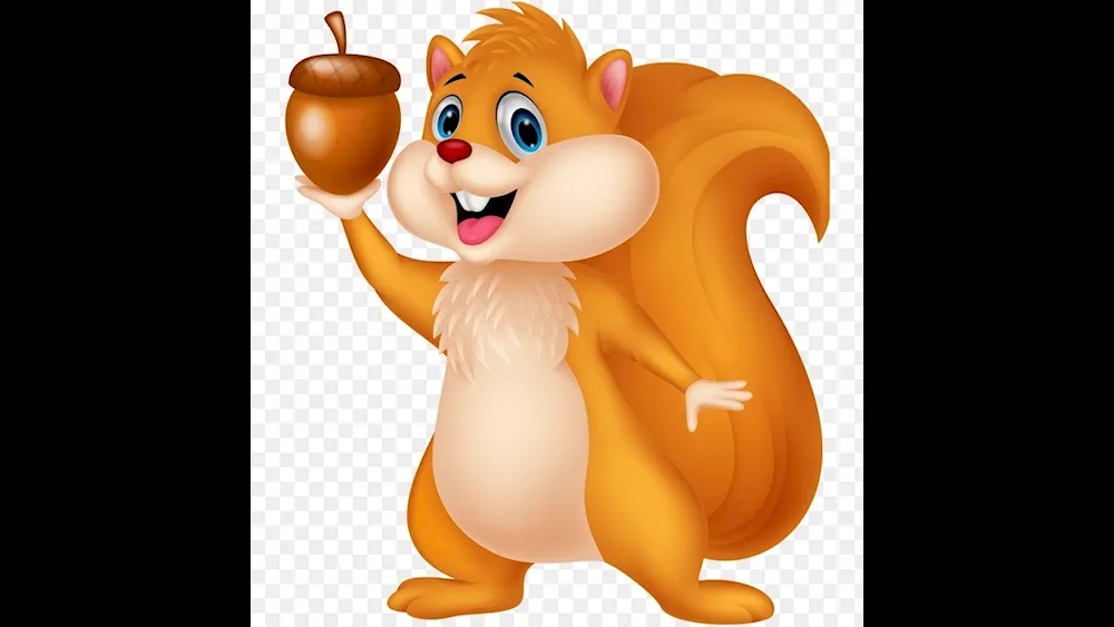 Cartoon squirrel