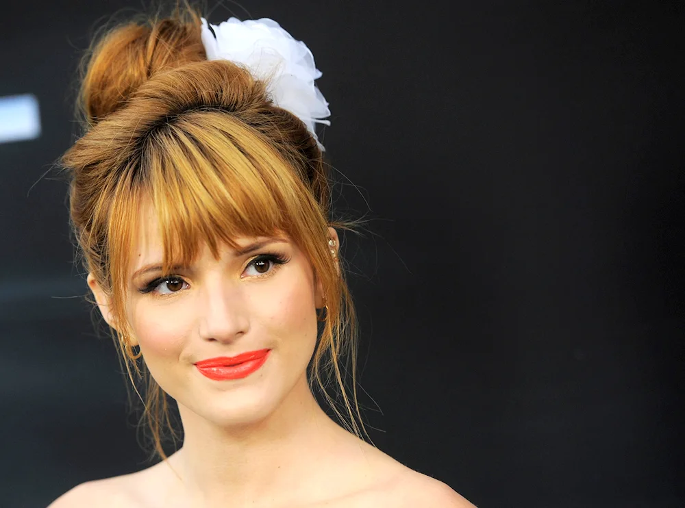 Bella Thorne with bangs