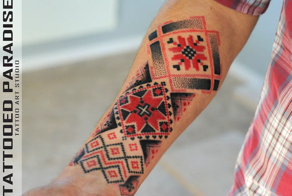 Belorussian tattoo ornament