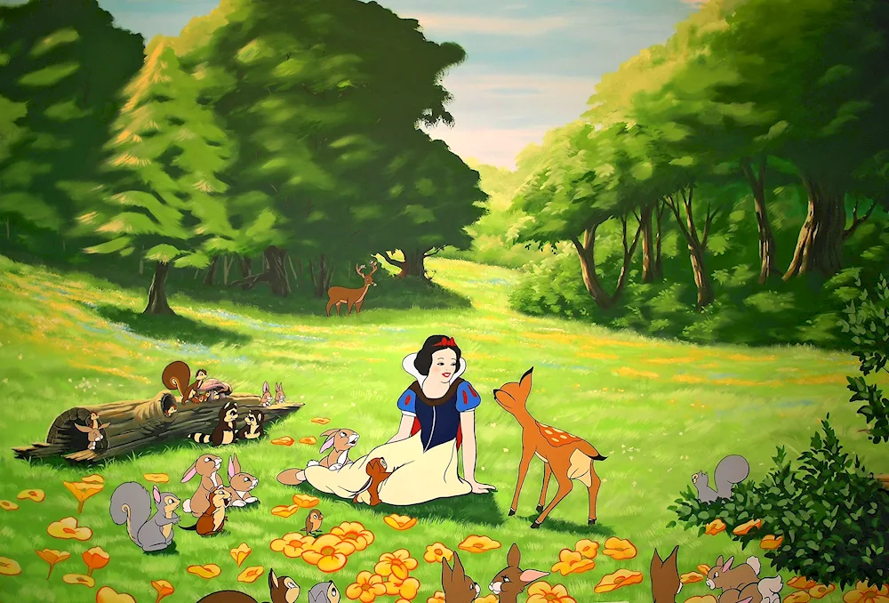 Snow White and the Seven Dwarfs Disney forest