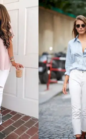 White jeans for women