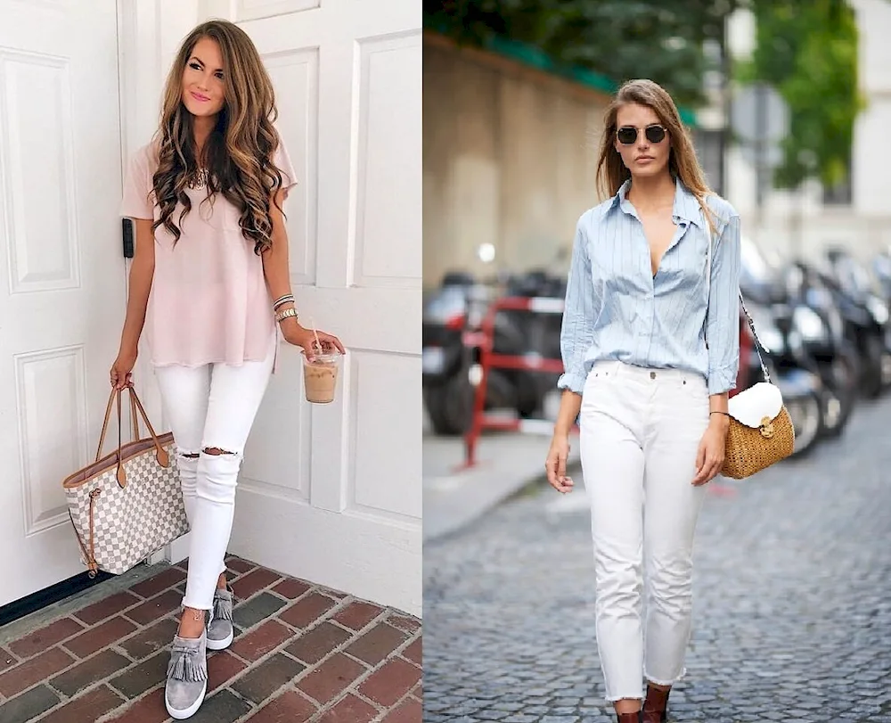 White jeans for women