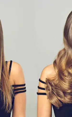 White strands at the face