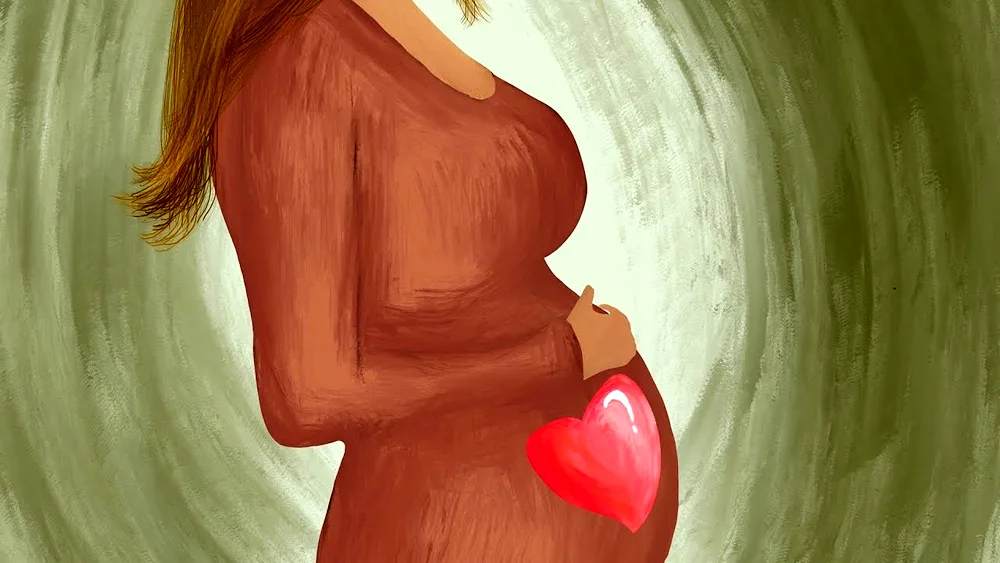 Pregnant without background